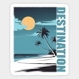 Destination Beach Sticker